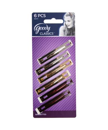 Goody - 08575 Samantha Barrettes, (6 Pieces) (Assorted Colors)