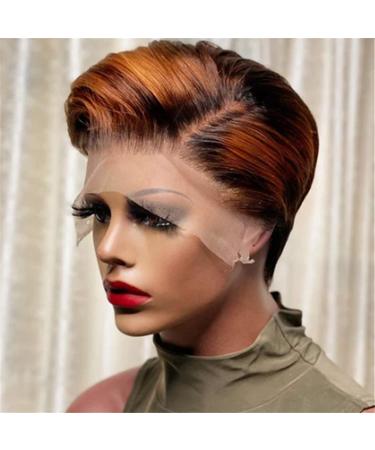 CUSROS Fashion Hair Wig for Women | Short Straight Synthetic Cosplay Wig - Black & Brown Lace Hairpiece for Parties | One Size - Buy Online on GoSupps.com