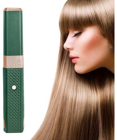 Portable Flat Iron - Small Travel Hair Iron Cordless Ceramic Straightener for Quick Styling - Fast Heating Multifunctional Accessory in Green - Buy Online on GoSupps.com