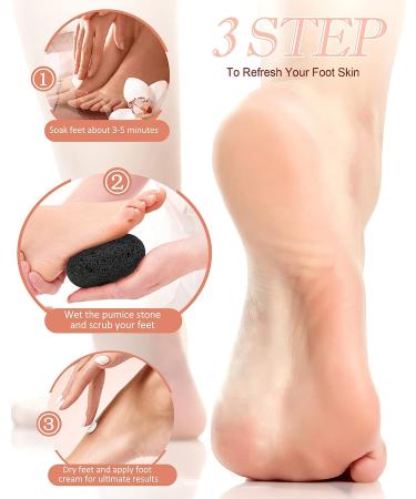 Maryton Natural Pumice Stone for Feet - Exfoliating Scrubber for Dead Skin, Corns, and Calluses - Pedicure Tool for Soft, Smooth Feet and Hands - Buy Online on GoSupps.com