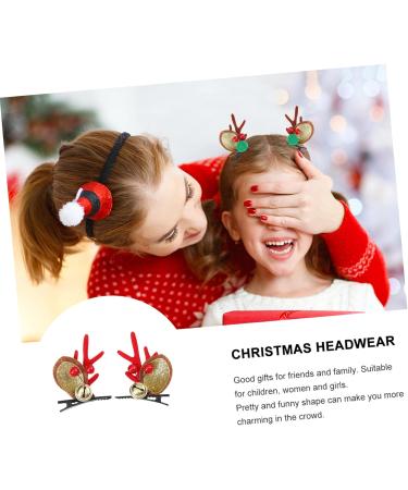 Beavorty 3 Pairs Hairpin Christmas Decorations Hair Clips for Girls Hair Accessories for Girls Christmas Antler Hairpin Christmas Deer Hair Clips Antler Hair Clips Xmas Hair Clip - Buy Online on GoSupps.com