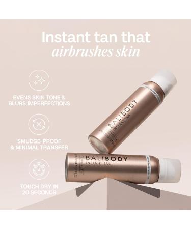 Bali Body Instant Tan Medium-Dark Spray | Airbrushed Bronzed Finish | Vegan & Cruelty-Free | Australian Made | 97 ml - Buy Online on GoSupps.com