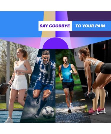 Buy Zipper Compression Socks for Women & Men - 15-20mmHg Closed Toe - 2 Pairs for Athletic Running & Hiking - Large/X-Large in Black & Beige - Buy Online on GoSupps.com