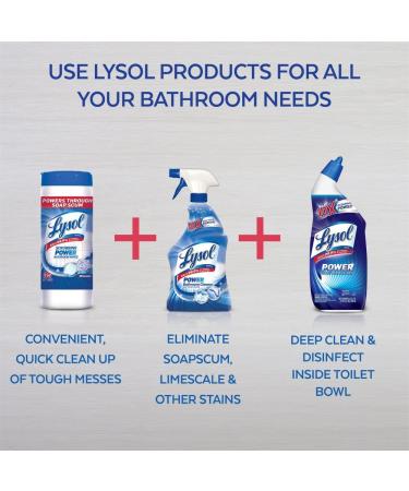 Lysol Power Bathroom Cleaner Spray Island Breeze 22oz (Pack of 4) - 88oz Total - Buy Online on GoSupps.com