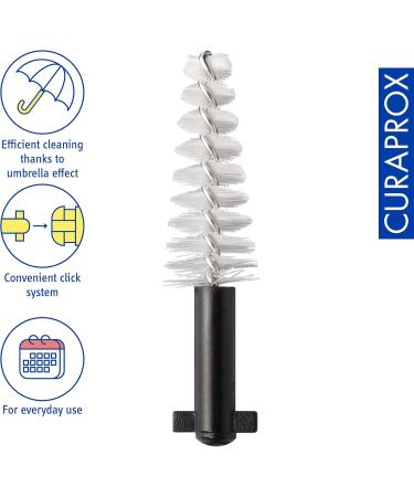 Curaprox Interdental Brushes CPS 15 Regular Black 5 Pack 1.8mm Diameter Refill Pack for Effective Cleaning - Buy Online on GoSupps.com