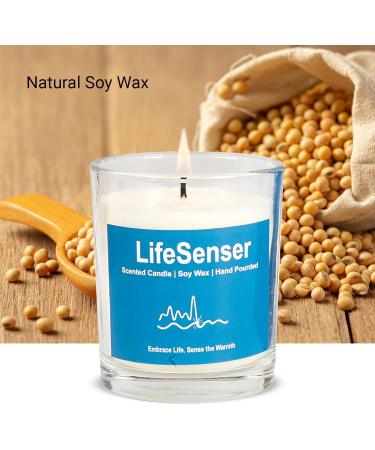Buy Vanilla Scented Candles - Natural Soy Jar Candle (10.9oz) | 30 Hour Burn Time | Aromatherapy Home Fragrance - Buy Online on GoSupps.com
