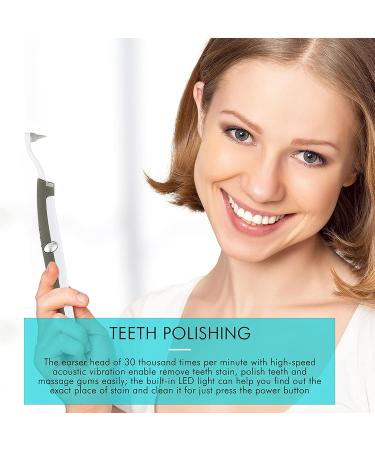 Funchic Tooth Stain Eraser LED Light | Professional Plaque & Tartar Remover for Whiter Brighter Teeth - Dental Care Solution - Buy Online on GoSupps.com