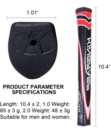 Wujiang Golf Putter Grip - Soft Polyurethane Pistol Shape Anti-Slip Pattern - Blue, Size 1.0 - Buy Online on GoSupps.com