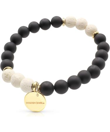 Essential Oil Diffuser Bracelet for Anxiety - Aromatherapy Lava Stone Bracelet for Men & Women - Buy Online on GoSupps.com