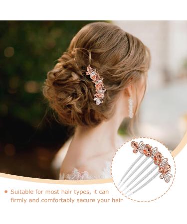 DHWEKU Rhinestone Hair Comb Hair Accessories Comb 3 Pieces Butterflies and Flowers Hair Comb with Rhinestones 3 Colours Bridal Hair Accessories Hair Side Comb for Women and Girls - Buy Online on GoSupps.com