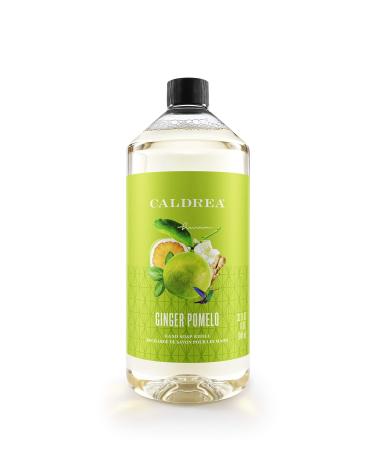 Caldrea Hand Soap Refill  Aloe Vera Gel  Olive Oil and Essential Oils to Cleanse and Condition  Ginger Pomelo Scent  32 oz Liquid hand soap refill