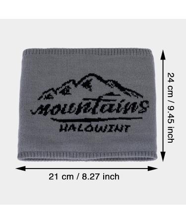 Clicitina Winter Wool Lined Knit Bib for Women & Men - Pink One Size | Shop Internationally - Buy Online on GoSupps.com