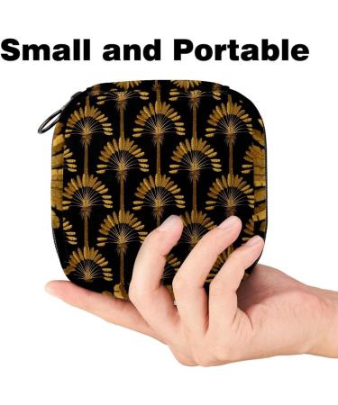 Golden Palm Portable Menstrual Cup & Sanitary Pad Storage Pocket - Zippered Organizer for Teenagers & Women - Buy Online on GoSupps.com