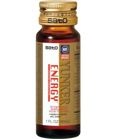 Yunker Energy NSF Certified Herbal Supplements - Boost Energy & Reduce Fatigue - Made in Japan - 20 Pack - Buy Online on GoSupps.com