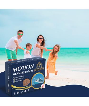 Motion Sickness Patch | Fast Relief from Nausea & Dizziness | 24 Patches for Travel Cruise & Vertigo Relief - Buy Online on GoSupps.com