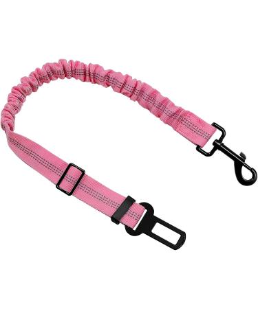 Dog Car Harness Dog Seat Belts for Cars UK Dog Safety Seat Belt Adjustable with Elastic and Safety Buckle of Car Travel Accessories for Pets (Pink) - Buy Online on GoSupps.com