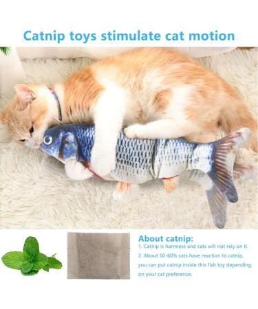 Floppy Fish Cat Toy - Interactive Catnip Toy for Indoor Cats | Realistic Plush Simulation, Washable, Perfect for Biting and Kicking | Grass Carp Design - Buy Online on GoSupps.com