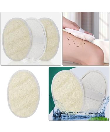 NOLITOY 3pcs Natural Loofah Sponge Set - Exfoliating Bath & Shower Body Brush for Spa Skincare & Makeup Removal - Buy Online on GoSupps.com