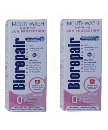 Biorepair: " Collutorio " Mouthwash High Density Gum Protection 500ml /16.91 fl.oz Pack of 2