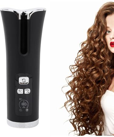 Buy Black Portable Cordless Automatic Curling Iron - Intelligent Hair Curler for Effortless Styling | International Shipping Available - Buy Online on GoSupps.com