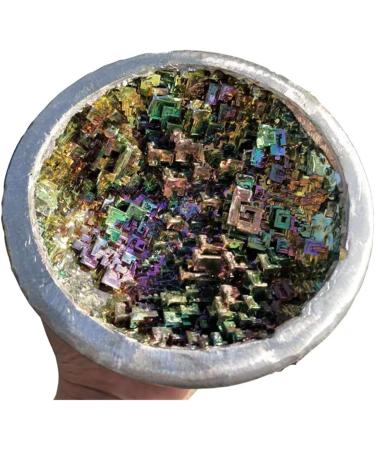 Natural Sphere Natural Rare Metal Bismuth Ore Aura Crystals Rough Stone Bowl 90-100mm 1pc for Decoration Gift Decoration feng Shui. - Buy Online on GoSupps.com