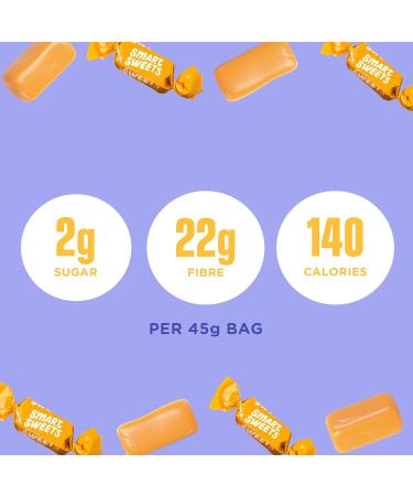 SmartSweets Soft Caramels 45 gram pouches (pack of 14) - Buy Online on GoSupps.com