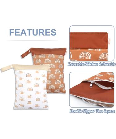 Seaur Naspasche Kita Dry Wet Bag - Waterproof Baby Diaper Bag Organizer (2pcs 30x40cm) - Washable & Reusable for Travel Sport Pool - Buy Online on GoSupps.com