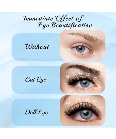 Lash Clusters 96 Pcs DIY Individual Eyelash Extensions | Thin Band & Soft | C-Mix (10-16mm) Hail - Buy Online on GoSupps.com