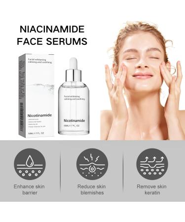 Tongyend Niacinamide Face Serums Niacinamide Serum Pore Minimizer & Brightening Facial Essence With Hyaluronic Acid Moisturiser For Acne Scar Lightening Skin Rehydration Pore Refinement and Soothing - Buy Online on GoSupps.com
