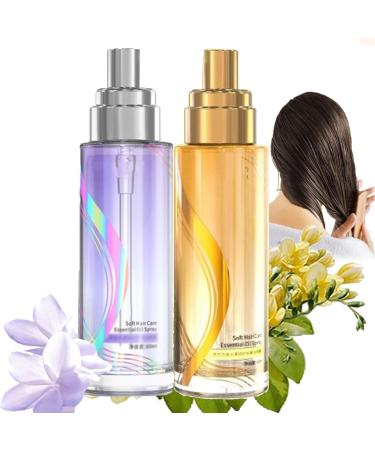 Long-Lasting Lightweight Hair Soft Essential Oil Spray Smooth Frizz And Add Shine Fluffy Volumizing Hair Spray Long Lasting Refreshing Spray Adds Shine And Softness To Hair
