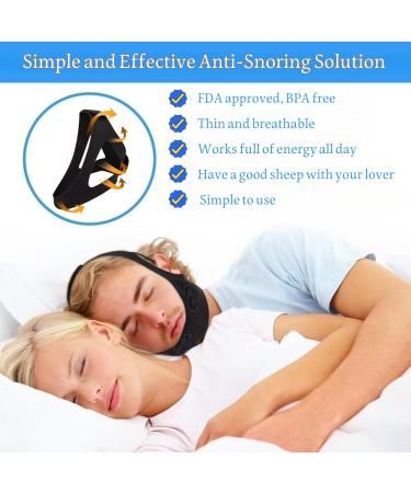 Adjustable Snoring Chin Strap - Comfortable Snore Reducing Aid for Men & Women | Stop Snoring Devices - Buy Online on GoSupps.com