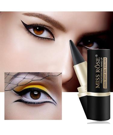 LOKFAR 2 Pcs Black Gel Eyeliner Set - Smudge Proof & Waterproof Matte Black Eye-liner Pencil for Women - Buy Online on GoSupps.com