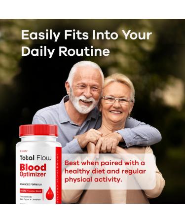 (5 Pack) Total Flow Capsules - Official Total Flow Advanced Blood Support Pills Max Strength All Natural Healthy Flow Total Support Multivitamin Health & Wellness Formula 300 Capsules for 5 Months - Buy Online on GoSupps.com