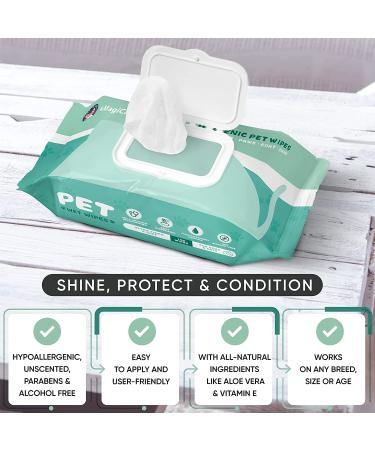 MAGICARE Dog Cleaning Wipes Bundle with Vitamin E & Aloe Vera - Large Pet Wipes, Vet Recommended - 4 Packs (400 pcs) - Buy Online on GoSupps.com