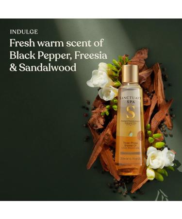 Sanctuary Spa Golden Sandalwood Three-Phase Shower Oil 3 Day Moisture Mineral Oil Free Cruelty Free & Vegan 250ml (Pack of 2) 250 ml (Pack of 2) - Buy Online on GoSupps.com