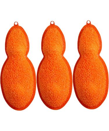 Sponges Washing Up Bottle Cleaning Beans 3Pcs Reusable Bottle Cleaning Beans Pea-Shaped Water Bottle Cleaner Sponges for Bottle Internal Cleaning Orange - Buy Online on GoSupps.com