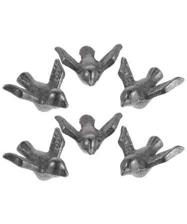 SOLUSTRE SOLUSTRE 6 Pieces Cast Iron Cooking Birds Safe Food Grade Supplement for Vegans Athletes Pregnant Women Boy Girl Compact for Daily Iron Intake