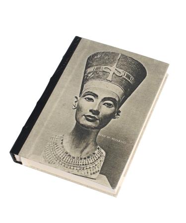 DeKulture Head of Nefertiti Daily Planner - 176 Pages (125gsm) Genuine Leather Spine Eco-Friendly Paper - Luxury Gift for Men & Women