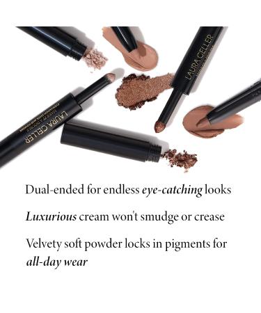 Laura Geller New York Make It A Double Eyeshadow - Chardonnay, Dual-Ended Cream Stick & Powder, Crease-Proof - Buy Online on GoSupps.com