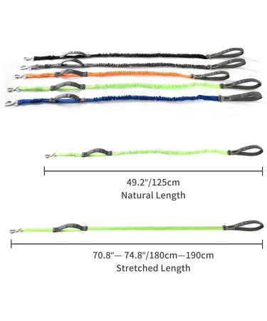 Yithome Dog Leash with Seat Belt Snaps | Training Leash for Small Medium & Large Dogs | 2 Traffic Handles & Carabiner Hooks | Blue Nylon Rope - Buy Online on GoSupps.com