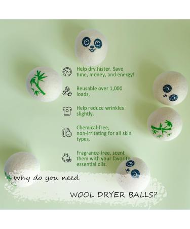 Buy 100% Natural Wool Dryer Balls | Reusable Eco-Friendly Laundry Solution - 6 Pack | International Shipping Available - Buy Online on GoSupps.com