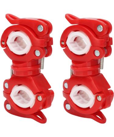 Walker Cane Holder 2 Sets Quick Installation Wheelchair Walking Cane Holder 360 Degree Rotation for Electric Scooter (Red White) - Buy Online on GoSupps.com