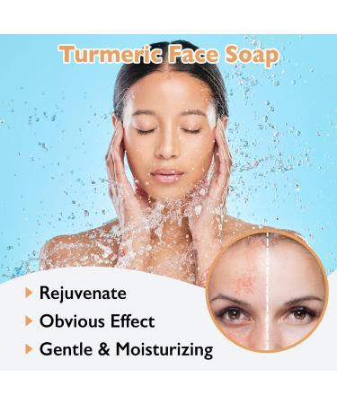 Loui's Turmeric Bar Soap | Handcrafted Natural & Eco-Friendly | Spa-like Healthy Glow | Cruelty-Free | Made in Korea - Buy Online on GoSupps.com