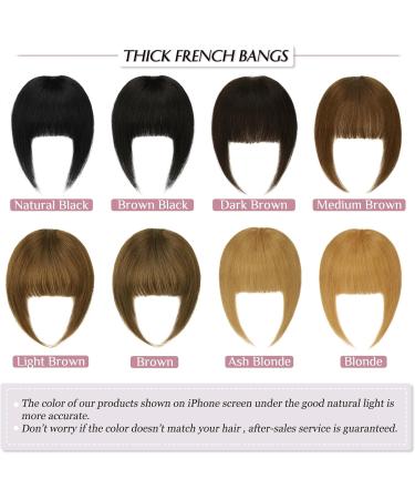 RUWISS Clip in Fringe 100% Human Hair Bangs with Temples - Dark Brown - 15g (Pack of 1) - Buy Online on GoSupps.com