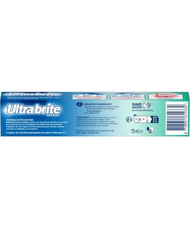 ULTRA BRITE - Ultra Brite Whitening Toothpaste - Ultra Whiteness - Ultra Freshness - White and Brilliant Teeth - Pack of 4 x 75 ml - Buy Online on GoSupps.com