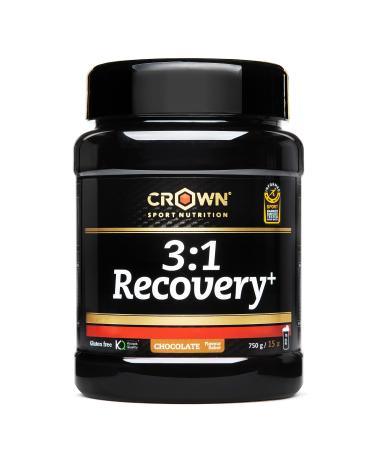 Crown Sport Nutrition Crown Sport Nutrition 3:1 Recovery+ muscle recovery with Whey protein isolate fast assimilation and high amino acid content (750g pot red fruits)