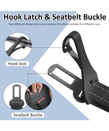 Adjustable Dog Seat Belt for Car Safety | Universal Fit Dog Harness - Black - Buy Online on GoSupps.com