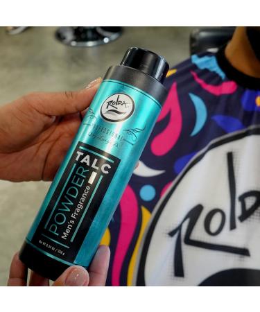 Rolda Men's Barber Talc Powder - White After-Shave Solution for Itchy Skin Relief & Freshness - Buy Online on GoSupps.com