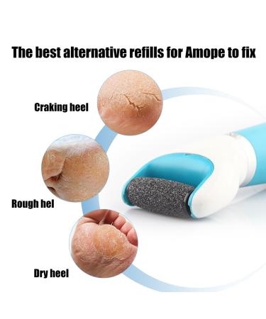Amope Pedi Electronic Foot File Replacement Roller Heads - Pack of 10 | Extra Coarse Refills with Diamond Crystals - Buy Online on GoSupps.com
