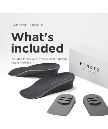 Mendez Premium Height Increase Insole - Comfortable Shoe Lifts for Men & Women (Size 7-12) - Buy Online on GoSupps.com